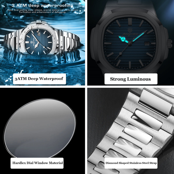 Paazomu Luxury Men's Watches Southeast Asia Cross-Border Quartz Watches - Image 4