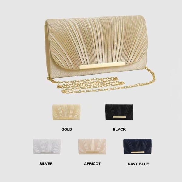 New Cross-Border Popular Foreign Trade Ready-Made Dinner Bag Hardware Edge Strip Women's Clutch Bag Party Dinner Mobile Phone Bag